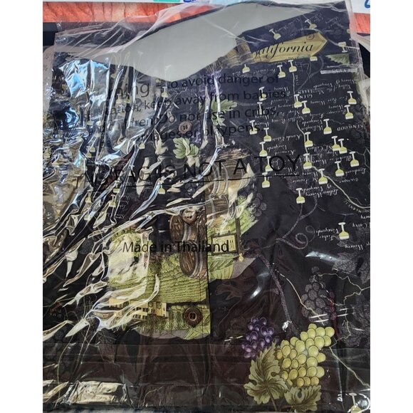 David Carey Size L Vintage Sonoma Valley Winery Map Print Button-Up Shirt 100% C - Picture 3 of 7